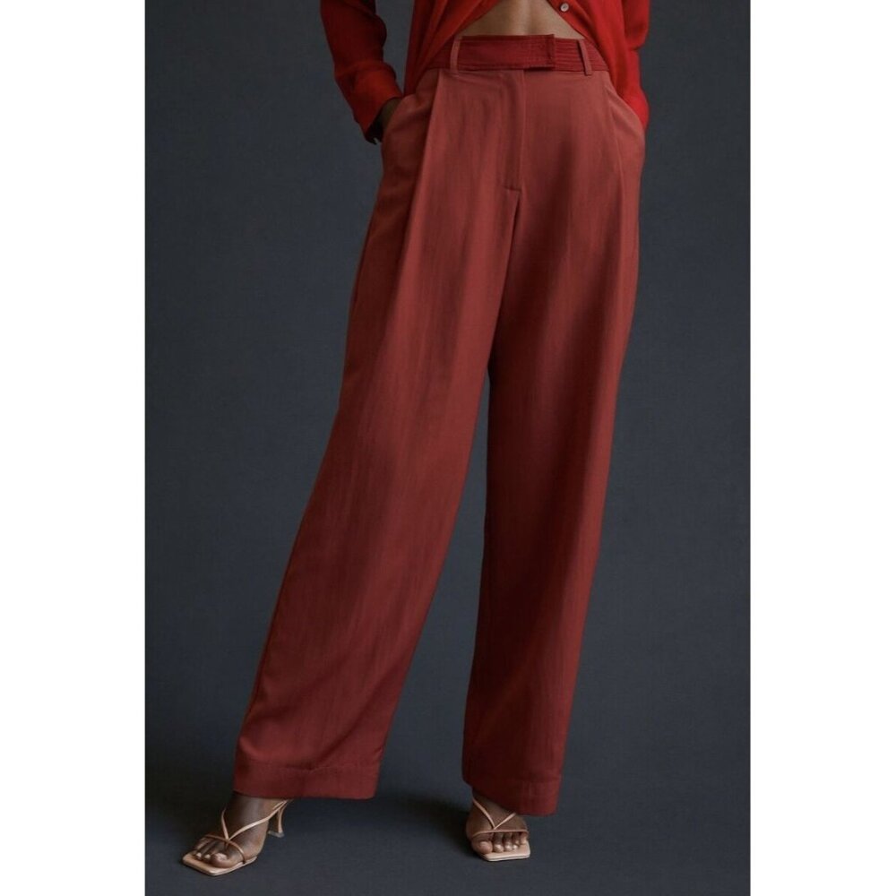 NWT Anthropologie Tiny Noreen Orange Pant Trousers Women